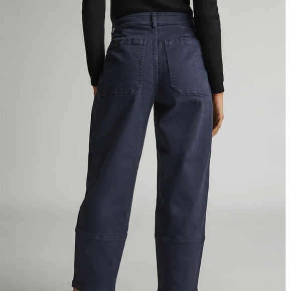 Everlane THE UTILITY BARREL PANT Navy Size 10 Cotton - Picture 2 of 12